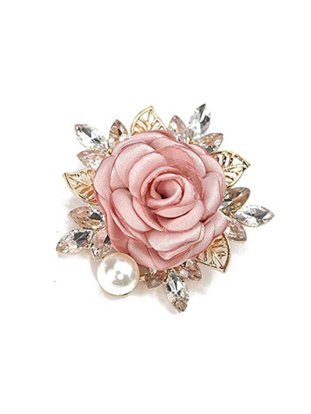 Elegant Rose Flower Brooch Pin for Women Men Wedding Party Gentleman's